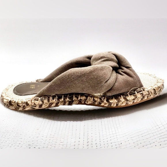 H&M Women’s Espadrilles Knotted Espadrille Slip On Sandals - Picture 3 of 8